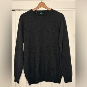 Todd and Gunn Size Large Grey Wool Cashmere‎ Blend Sweater EUC